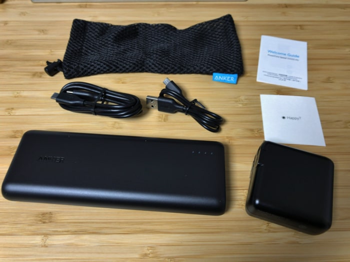 Anker PowerCore Speed 20000 PDの同梱品
